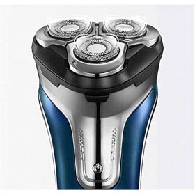 Rasoir électrique, Rasoir électrique Rechargeable, système Anti-pinque Intelligent, Rasoir électrique en Rotation for Hommes 
