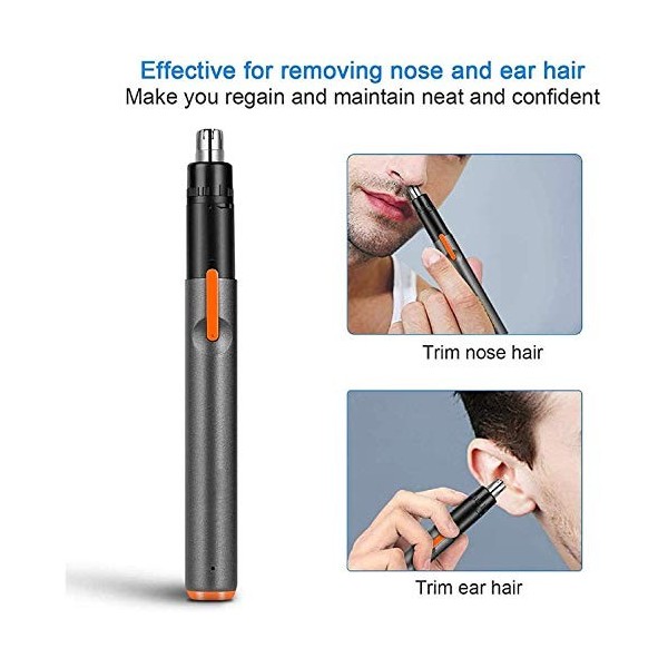 NCRD Tondeuse à cheveux Nose et oreille, coupe-cheveux rechargeable USB, tondeuse professionnelle doreille sans douleur au n