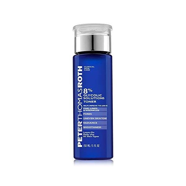 Peter Thomas Roth 8% Glycolic Solutions Toner, 5 Ounce Bouchon doreille 2 Centimeters Noir Black 