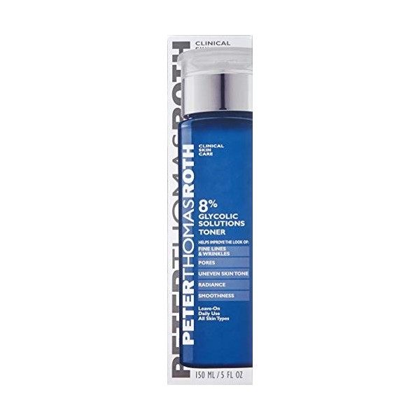 Peter Thomas Roth 8% Glycolic Solutions Toner, 5 Ounce Bouchon doreille 2 Centimeters Noir Black 