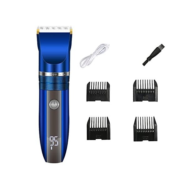 Tondeuse à cheveux pour homme, tondeuse électrique professionnelle rechargeable par USB, ciseaux électriques, ciseaux à pouss