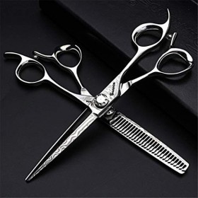 Ciseaux de toilettage pour animaux de compagnie, 6,0 pouces Ensemble de ciseaux de coiffure professionnels haut de gamme 440C