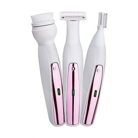 NCRD Épilateur, épilation électrique Humide et Sec, Dame Rechargeable sans Fil 3 en 1 Rasoir Rasoir Razor Bikini Tondeuse for