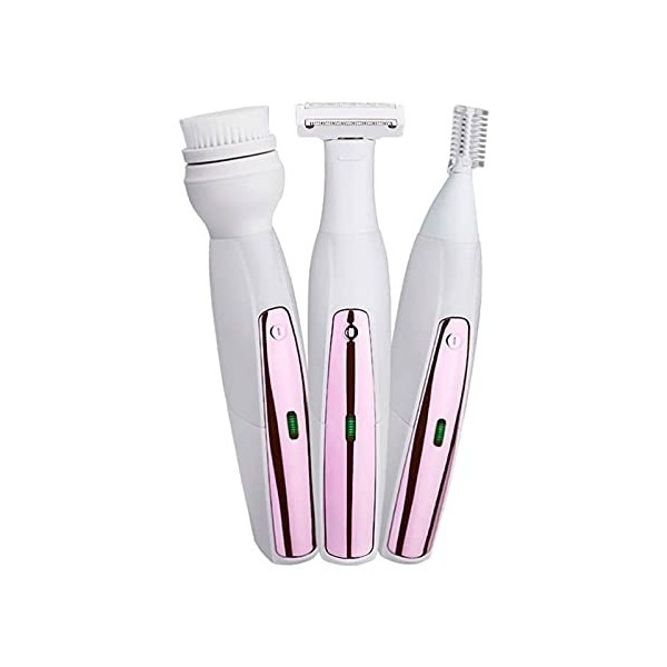 NCRD Épilateur, épilation électrique Humide et Sec, Dame Rechargeable sans Fil 3 en 1 Rasoir Rasoir Razor Bikini Tondeuse for