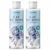 Eau de rose avec acide hyaluronique Monte Nativo 2x200mL 400mL | Cosmétiques naturels pour le nettoyage du visage | Toner v