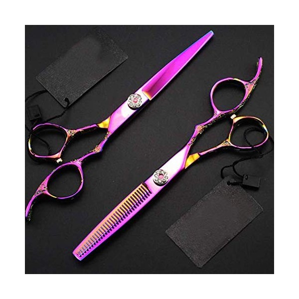 Ciseaux amincissants pour cheveux, ensemble de ciseaux de coiffeur ciseaux de coupe de cheveux professionnels et ciseaux amin