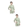 POPETPOP 3 Ensembles Uniformes De Salon Femmes Uniformes De Travail Spa Pour Femmes Robe De Spa Esthéticienne Blouse Porter E