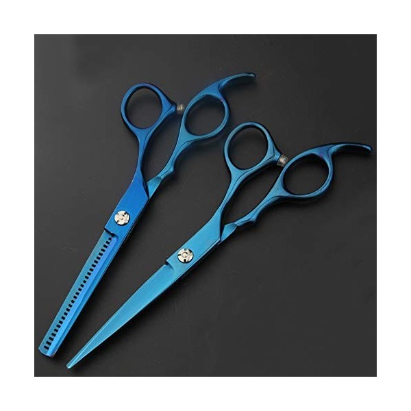 DYTWXG Ensemble de Coupe de Cheveux Professionnel avec Ciseaux de barbier - 16,5 cm - Ciseaux Amincissants, 1 ciseau à Cheveu