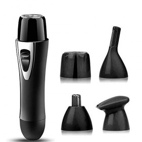 XIXIDIAN Tondeuse à Cheveux Oreille et Nez Tondeuse,USB Rechargeable Indolore Visage Tondeuse pour Hommes et Femmes, 4 en 1 é