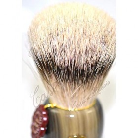 Pinceau de rasage Omega en taux Super 6216 manche en résine.