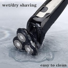 LEONYS Rasoirs électriques for Hommes Chauves, écran LCD Rasoir électrique étanche for Hommes Barbe sèche et Humide Rasoir él