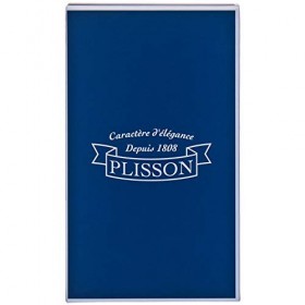 Plisson - Set de Rasage Essentiel - Coffret Cadeau 3 Pièces pour Homme - Blaireau Poils Gris de Russie, Taille 12 Standard + 