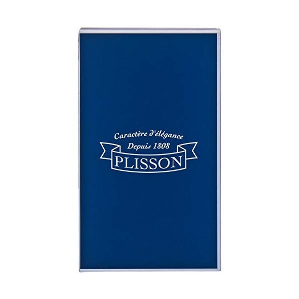 Plisson - Set de Rasage Essentiel - Coffret Cadeau 3 Pièces pour Homme - Blaireau Poils Gris de Russie, Taille 12 Standard + 