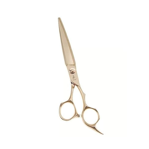 CHENG CAD-6.5GD Ciseaux de coupe de cheveux Tatinium couleur or rose clair 16,5 cm Style luxueux pour coiffeurs