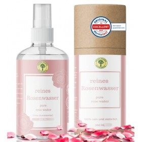 Green Valerie Pure Damask Rose Water 300 ML sans alcool ni conservateur - Grade A + 100% qualité alimentaire naturelle