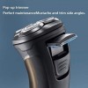 LIIAV Razor électrique pour hommes, rasoir rotatif rechargeable Shafer électrique humide sec étanche avec tondeuse à barbe po