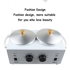 WANGZI Machine De ThéRapie De Cire De Beauté DInstrument De Cire De Puissance éLevéE Et De Grande Capacité,Blanc