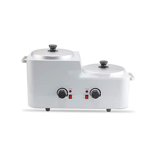 WWaxHeater Réchauffeur De Cire avec Filtre Dépilatoire Bougie Melts Électrique Chauffe Cire Double Pot Cheveux Suppression Ép