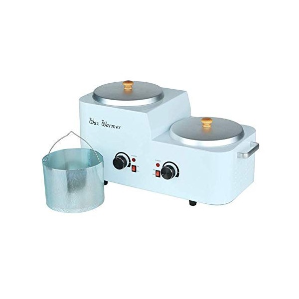 WWaxHeater Réchauffeur De Cire avec Filtre Dépilatoire Bougie Melts Électrique Chauffe Cire Double Pot Cheveux Suppression Ép