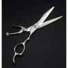 Kit de ciseaux de coupe de cheveux, 6,0 pouces, en acier inoxydable argenté, texture coupée, ciseaux de coiffure personnalisé