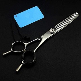 Ciseaux professionnels 440c 6 pouces pour coupe de cheveux, ciseaux amincissants bilatéraux, pour barbier et coiffure