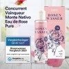 100% Pure Eau de Rose MonteNativo - 500ml - 100% Naturel, Lotion Tonifiante pour le visage, Hydrolat naturel de rose, Triple 