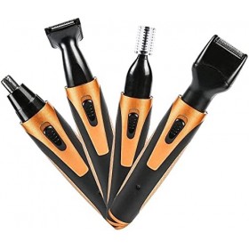 CAFFIA 4 en 1 sourcil sans douleur et tondeuse pour hommes pour hommes et femmes, électrique, salles de bains, camping de voy