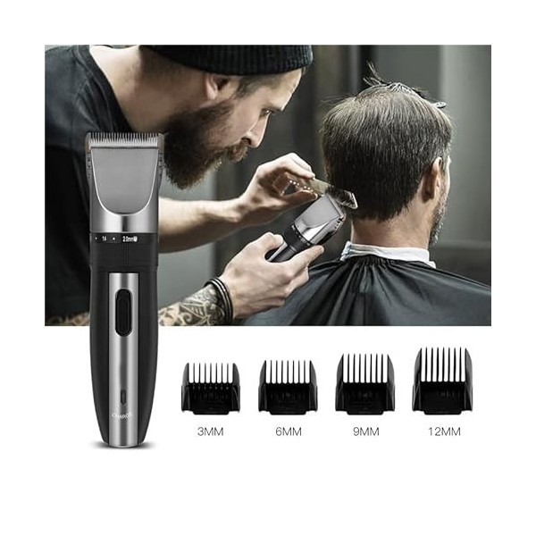 Tondeuse à cheveux for hommes, Tondeuse à cheveux for hommes Tondeuse à barbe professionnelle Machine de rasage sans fil Rech