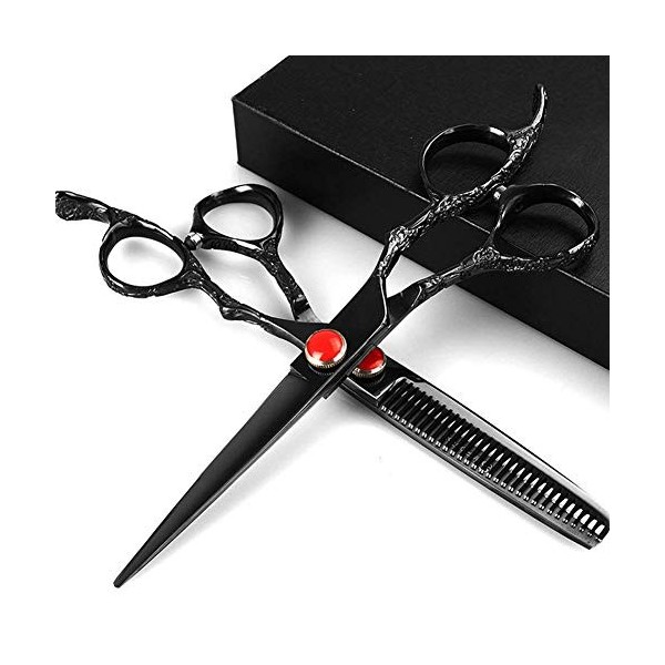 Ciseaux De Coiffure Professionnels, Ciseaux De Cheveux Kit De Ciseaux De Coupe De Cheveux Ciseaux Amincissants Droits Outils 