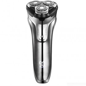 Rasoirs électriques for hommes USB Rechargeable 100% imperméable hommes rotatif razor sec sec avec coupe-pop-up LED Affichage