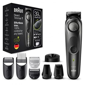 Braun 7 BT7350 Tondeuse À Barbe Pour Homme, Tondeuse Pour Visage, Cheveux & 7 Tout-En-Un, Tondeuse Électrique À Barbe 10-en-1