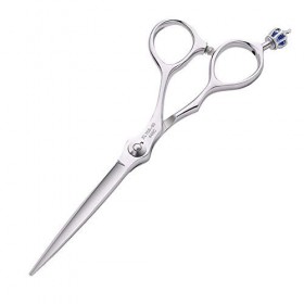 Ciseaux de coiffure professionnels ciseaux plats, ciseaux de coupe de cheveux pour salon de coiffure – 6" de longueur totale 