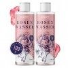 100% Pure Eau de Rose MonteNativo - 2x500ml - 100% Bio et Naturel, Lotion Tonifiante pour le visage, Hydrolat naturel de rose