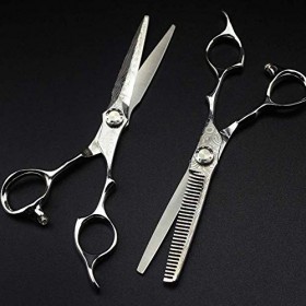 Ciseaux de salon de coiffure Ensemble de ciseaux amincissants pour coupe de cheveux Coffret cadeau Coiffure 6 pouces