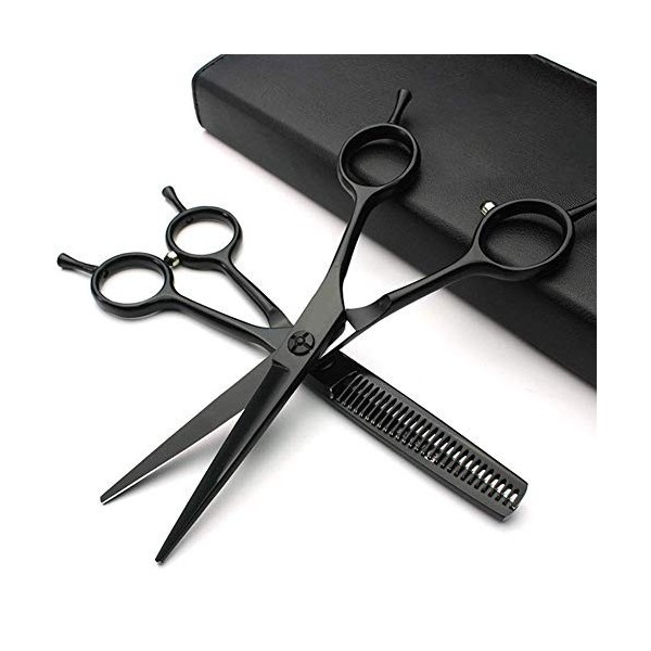 Ciseaux De Cheveux Professionnels, Ciseaux Amincissants Cheveux Raides Outils De Salon De Coiffure Ciseaux De Coiffure Kit De