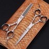 Ensemble de Ciseaux de Coiffeur Professionnel Salon 440c Ciseaux Amincissants pour Coupe de Cheveux Peigne Cutter Cisailles e