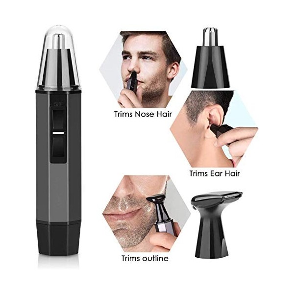 NCRD Tondeuse à Cheveux doreille et au Nez Tondeuse - Trimmer Professionnel de la Barbe sans Douleur pour Hommes et Femmes, 