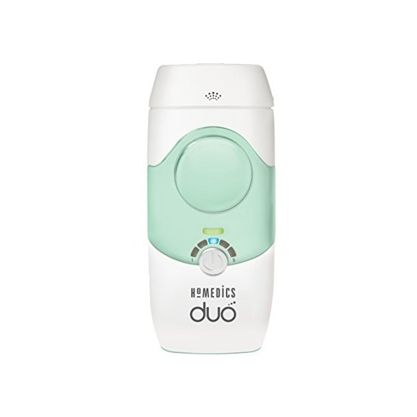 Homedics IPL-HH150-IT Duo Épilateur avec double technologie Duo avec cartouche remplaçable de 50.000 impulsions, vert/blanc