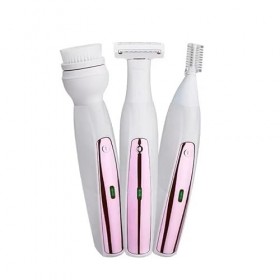 ARTSZY Mesdames Epilator Electric Shaver Dames, 3in1 Femmes Shaver Electric Shaver Coiffre Triming Nettoyage Facial Nettoyage