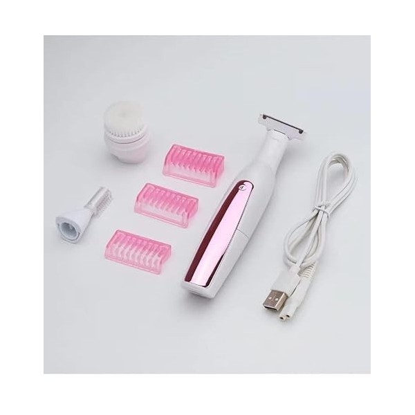 ARTSZY Mesdames Epilator Electric Shaver Dames, 3in1 Femmes Shaver Electric Shaver Coiffre Triming Nettoyage Facial Nettoyage