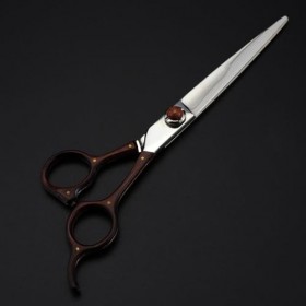Ciseaux de coupe de cheveux, 17,8 cm professionnel VG10 en acier haut de gamme, ciseaux à cheveux en bois de santal, ciseaux 