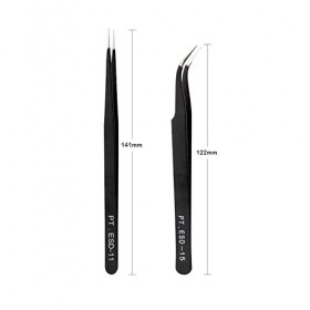 EYHLKM Tiptes de précision Set Otils de kit de maquillage en acier inoxydable Rasage et Épilation