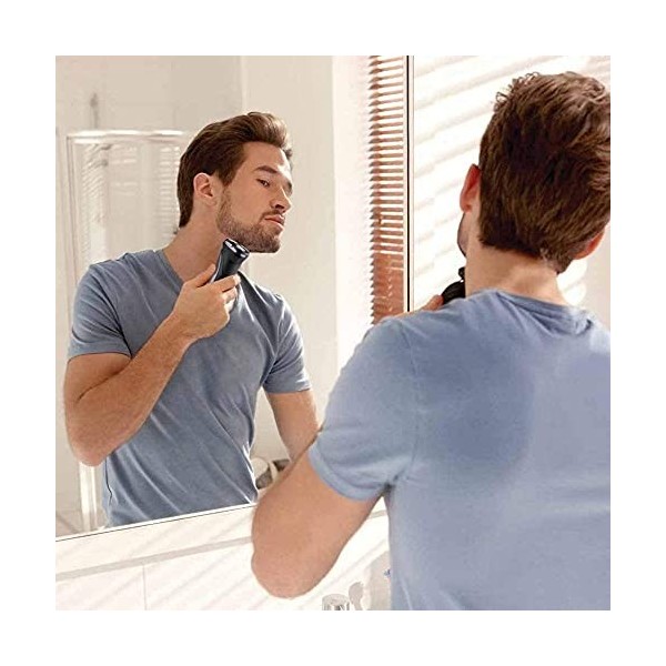 LIIAV Rasoir électrique pour hommes Shavers pour hommes Raster Rasoir Razor humide et sec avec trimmer Pop-up imperméable USB