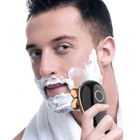 Tondeuse à Cheveux pour Hommes, rasoirs électriques pour Hommes 4D Rasoir électrique 5 en 1 Nez Tondeuse à Barbe Tondeuse à C...