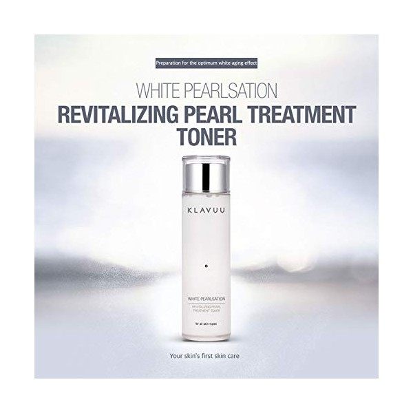 KLAVUU Pearlsation Blanc Meilleur Traitement Revitalisant Toner Perle 140Ml Pour Tous Les Types De Peau