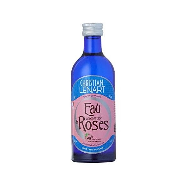 CHRISTIAN LENART – Eau aromatisée de Roses 200 ml - 98% dingrédients dorigine naturelle – Tonifiante et Rafraîchissante – F