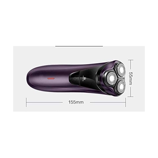 LIIAV Rasoir de rasoir électrique pour hommes, Charge rapide Rasoir rotatif avec tondeuse pop up, humide sec étanche