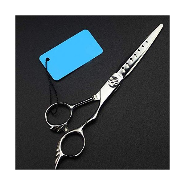 Ciseaux Coiffure Professionnelle, Ciseaux De Coiffeur Ciseaux De Coupe De Cheveux Lames Tranchantes De Rasoir, FlatCut6Inch