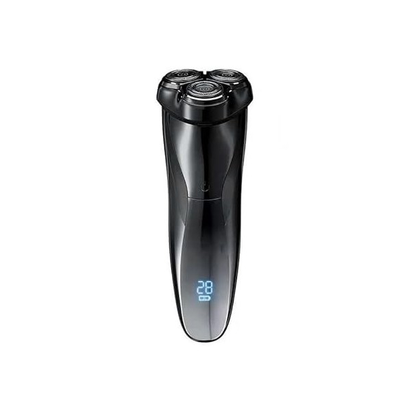 Rasoir électrique portable USB Chargement de la barbe Razor imperméable AMP humide à double utilisation sèche LCD Trimmer à c