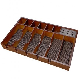 Organisateur de coiffeur avec tiroirs en bois pour ranger proprement vos outils de maquillage bois 